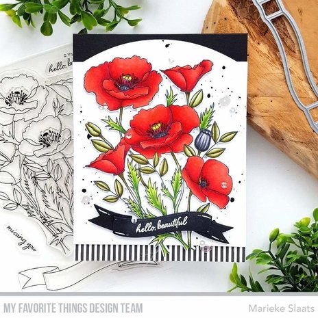 My Favorite Things Wild Poppies Clear Stamps (CS-547)