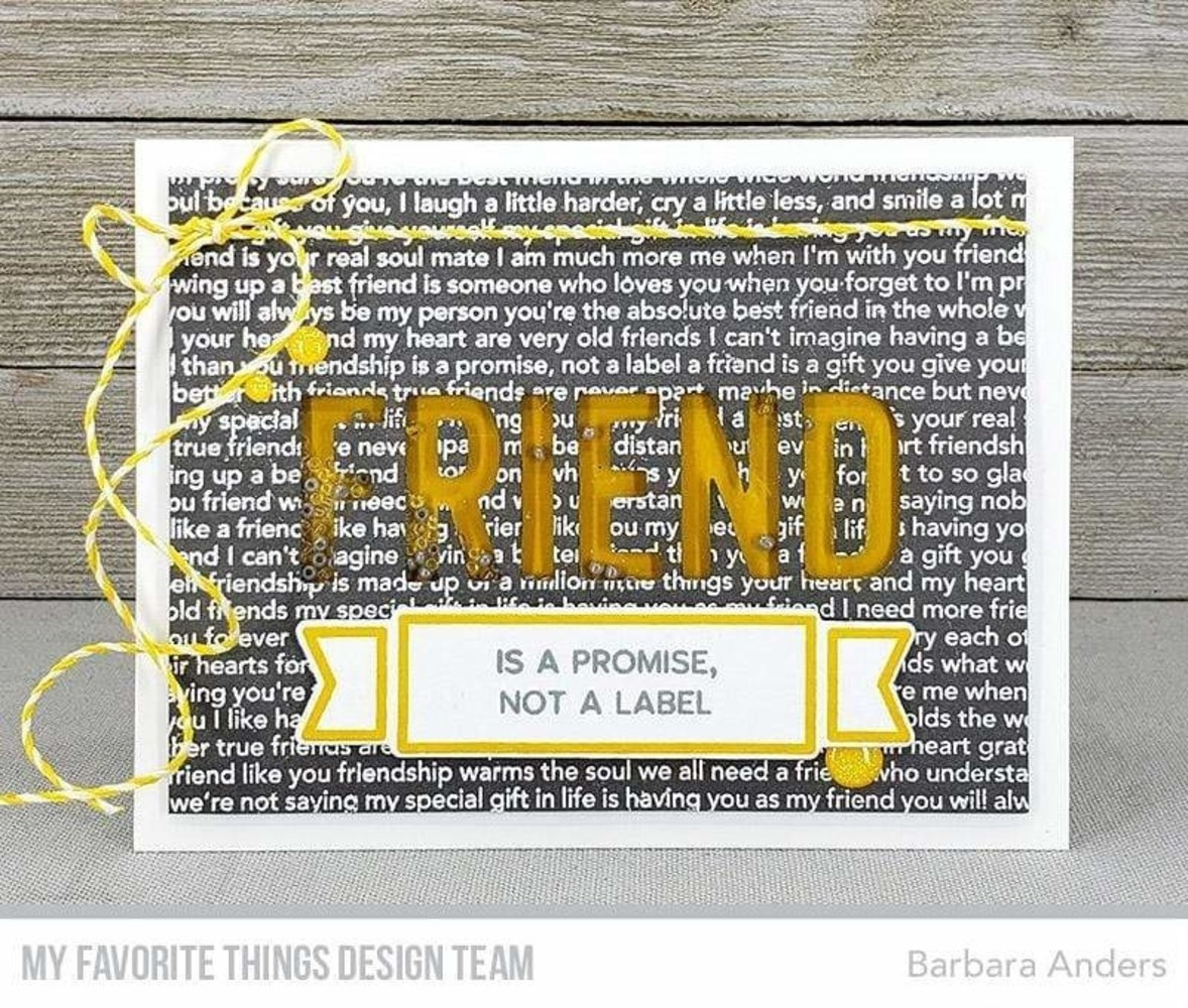 My Favorite Things Die-namics What Friendship Means (MFT-1931) My Favorite Things Die-namics What Friendship Means (MFT-1931)