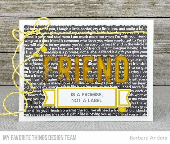 My Favorite Things Die-namics What Friendship Means (MFT-1931) My Favorite Things Die-namics What Friendship Means (MFT-1931)