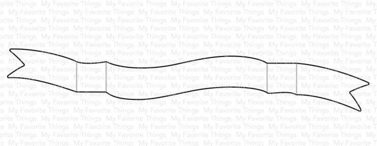 My Favorite Things Die-namics Elegant Folded Banner (MFT-1946)
