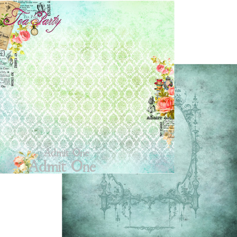 Memory Place Alice's Tea Party 12x12 Inch Paper Pack (MP-60315) Memory Place Alice's Tea Party 12x12 Inch Paper Pack (MP-60315)
