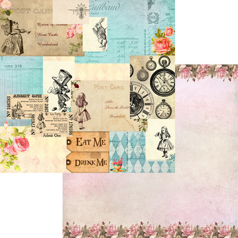 Memory Place Alice's Tea Party 12x12 Inch Paper Pack (MP-60315) Memory Place Alice's Tea Party 12x12 Inch Paper Pack (MP-60315)