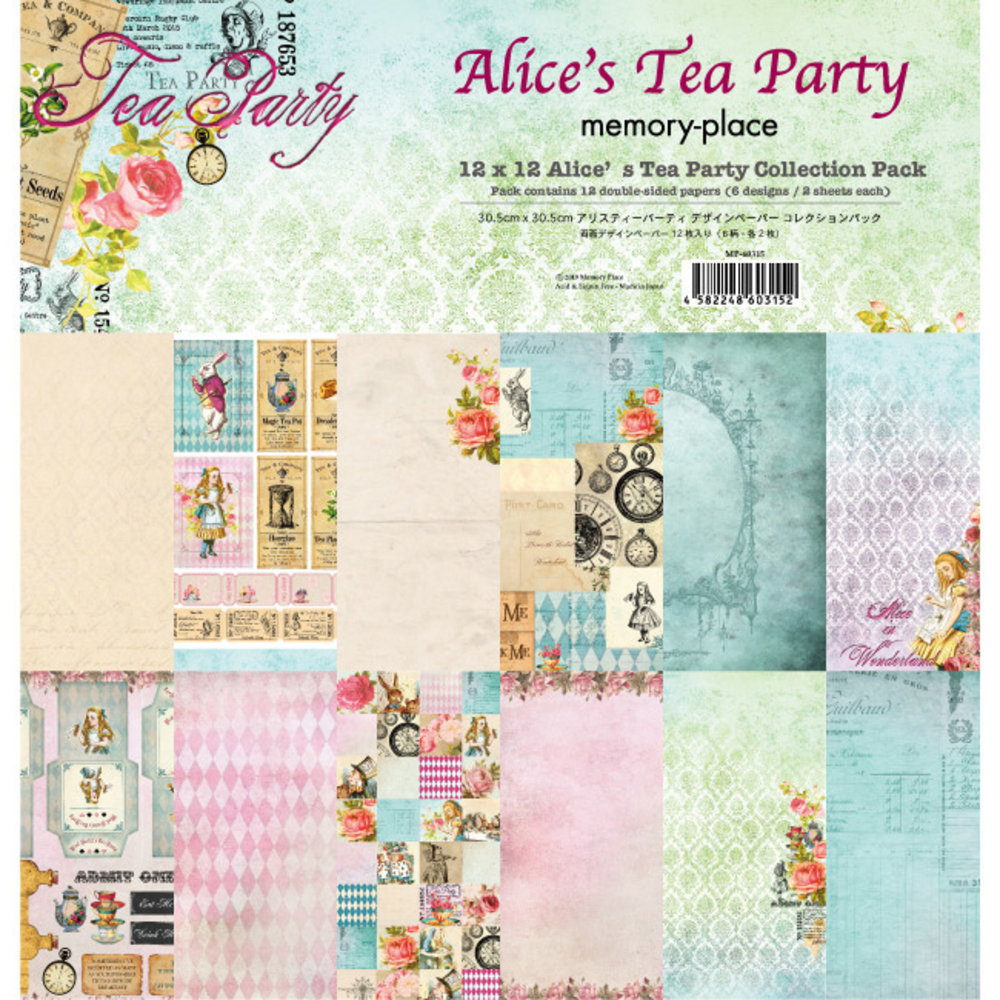 Memory Place Alice's Tea Party 12x12 Inch Paper Pack (MP-60315) Memory Place Alice's Tea Party 12x12 Inch Paper Pack (MP-60315)