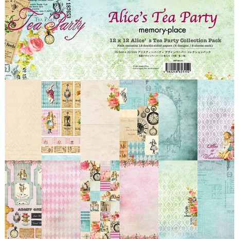 Memory Place Alice's Tea Party 12x12 Inch Paper Pack (MP-60315) Memory Place Alice's Tea Party 12x12 Inch Paper Pack (MP-60315)