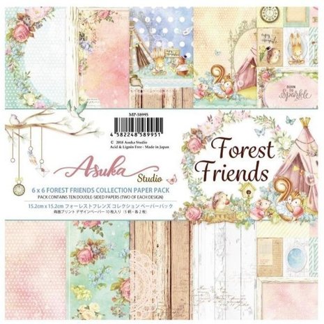 Memory Place Forest Friends 6x6 Inch Paper Pack (MP-58995) Memory Place Forest Friends 6x6 Inch Paper Pack (MP-58995)