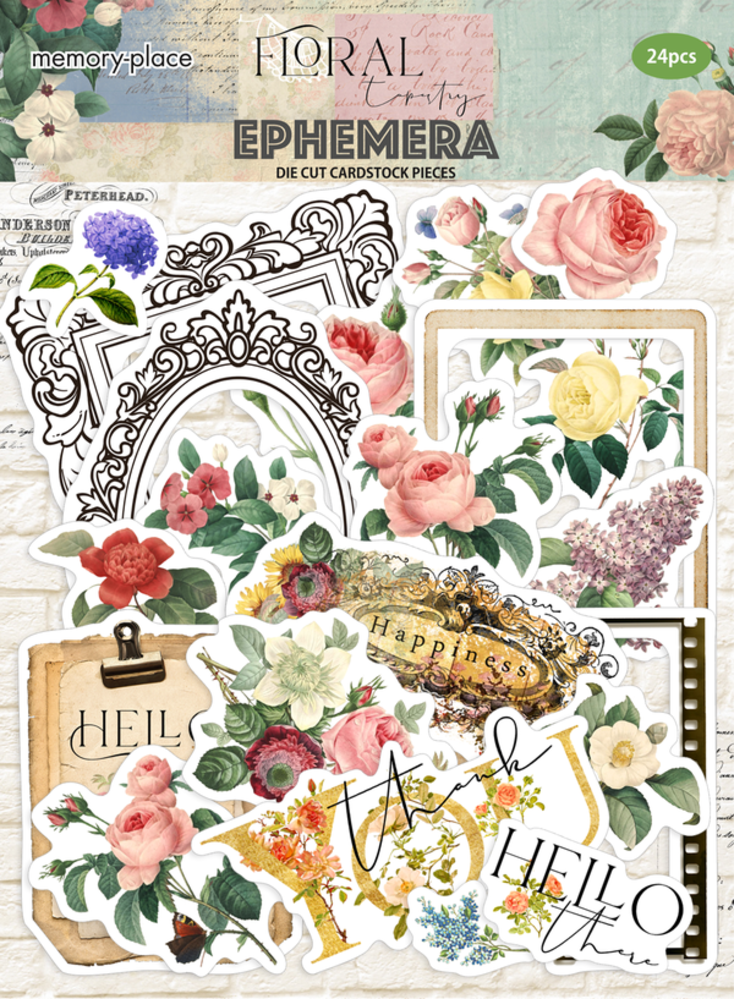 Memory Place Floral Tapestry Ephemera (MP-60384) Memory Place Floral Tapestry Ephemera (MP-60384)