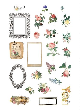 Memory Place Floral Tapestry Ephemera (MP-60384) Memory Place Floral Tapestry Ephemera (MP-60384)