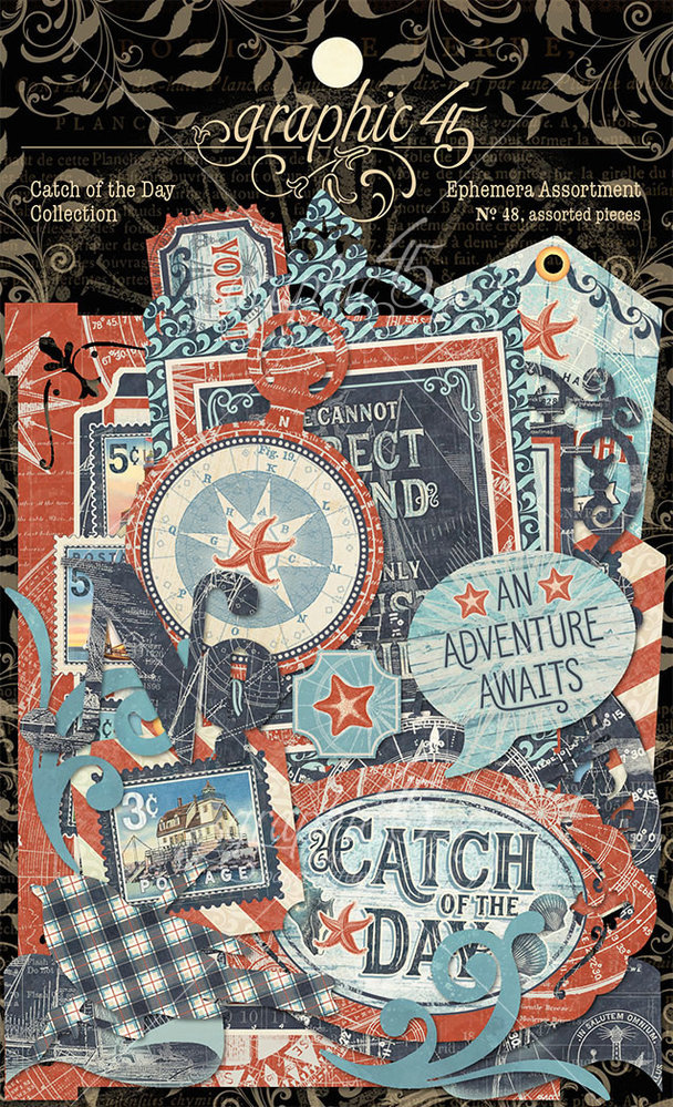 Graphic 45 Catch of the Day Die-Cut Assortment (4502181) Graphic 45 Catch of the Day Die-Cut Assortment (4502181)