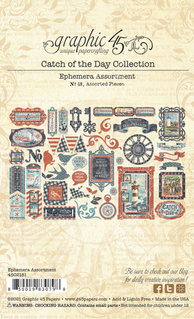 Graphic 45 Catch of the Day Die-Cut Assortment (4502181) Graphic 45 Catch of the Day Die-Cut Assortment (4502181)