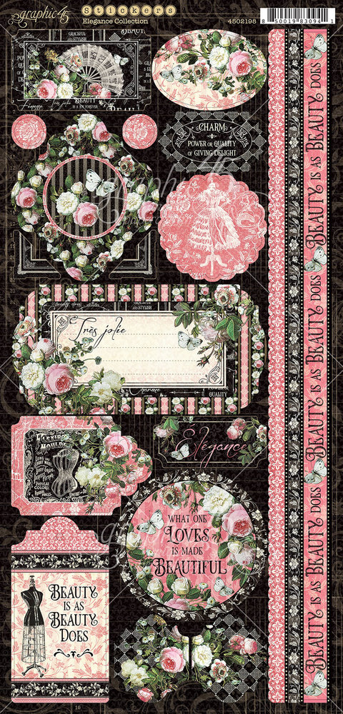 Graphic 45 Elegance Stickers (4502198)