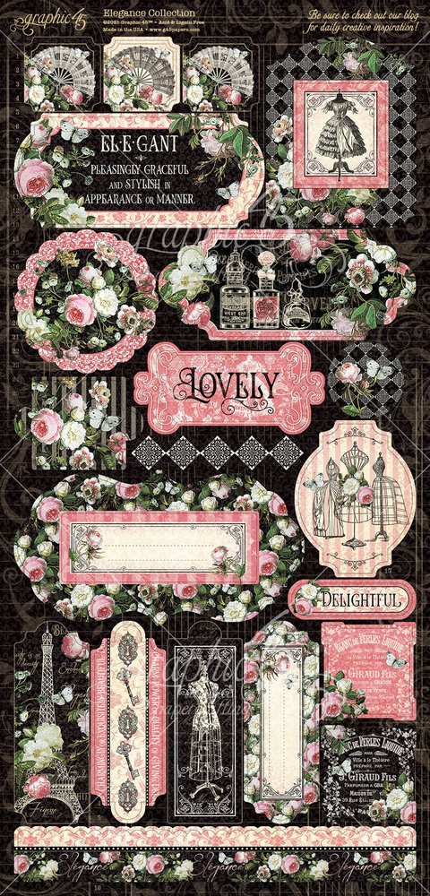 Graphic 45 Elegance Stickers (4502198)
