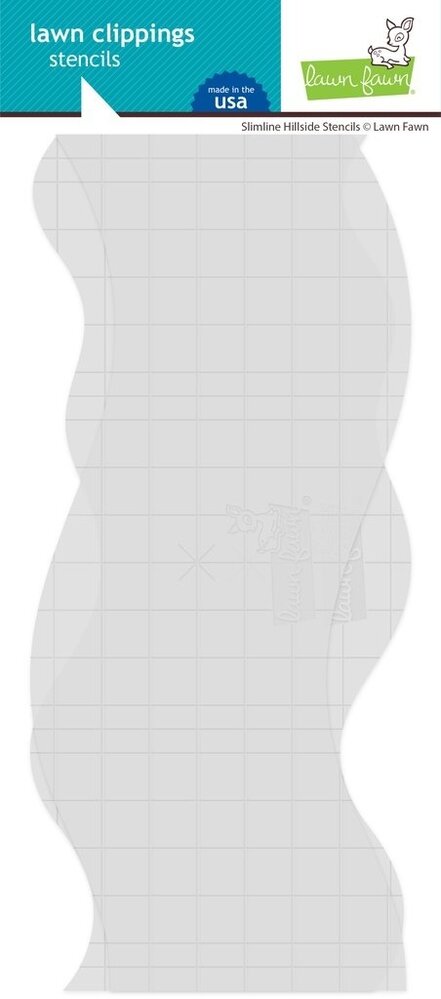 Lawn Fawn Hillside Slimline Stencils (LF2536) Lawn Fawn Hillside Slimline Stencils (LF2536)