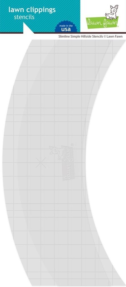 Lawn Fawn Simple Hillside Slimline Stencils (LF2537) Lawn Fawn Simple Hillside Slimline Stencils (LF2537)