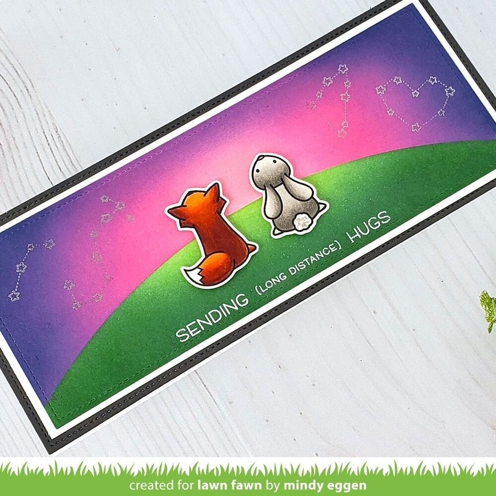 Lawn Fawn Simple Hillside Slimline Stencils (LF2537) Lawn Fawn Simple Hillside Slimline Stencils (LF2537)