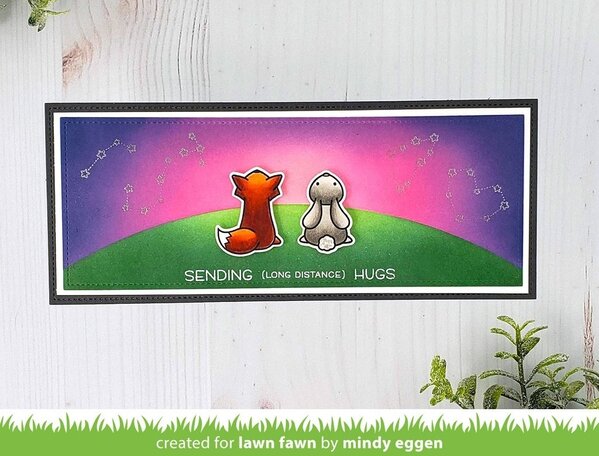 Lawn Fawn Simple Hillside Slimline Stencils (LF2537) Lawn Fawn Simple Hillside Slimline Stencils (LF2537)