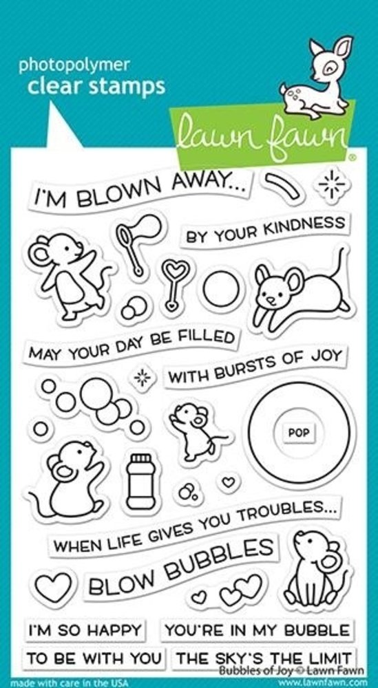 Lawn Fawn Bubbles of Joy Clear Stamps (LF2500) Lawn Fawn Bubbles of Joy Clear Stamps (LF2500)