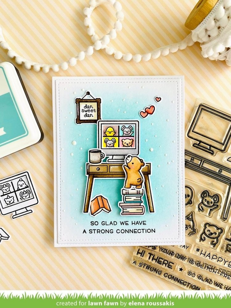Lawn Fawn Virtual Friends Clear Stamps (LF2504)