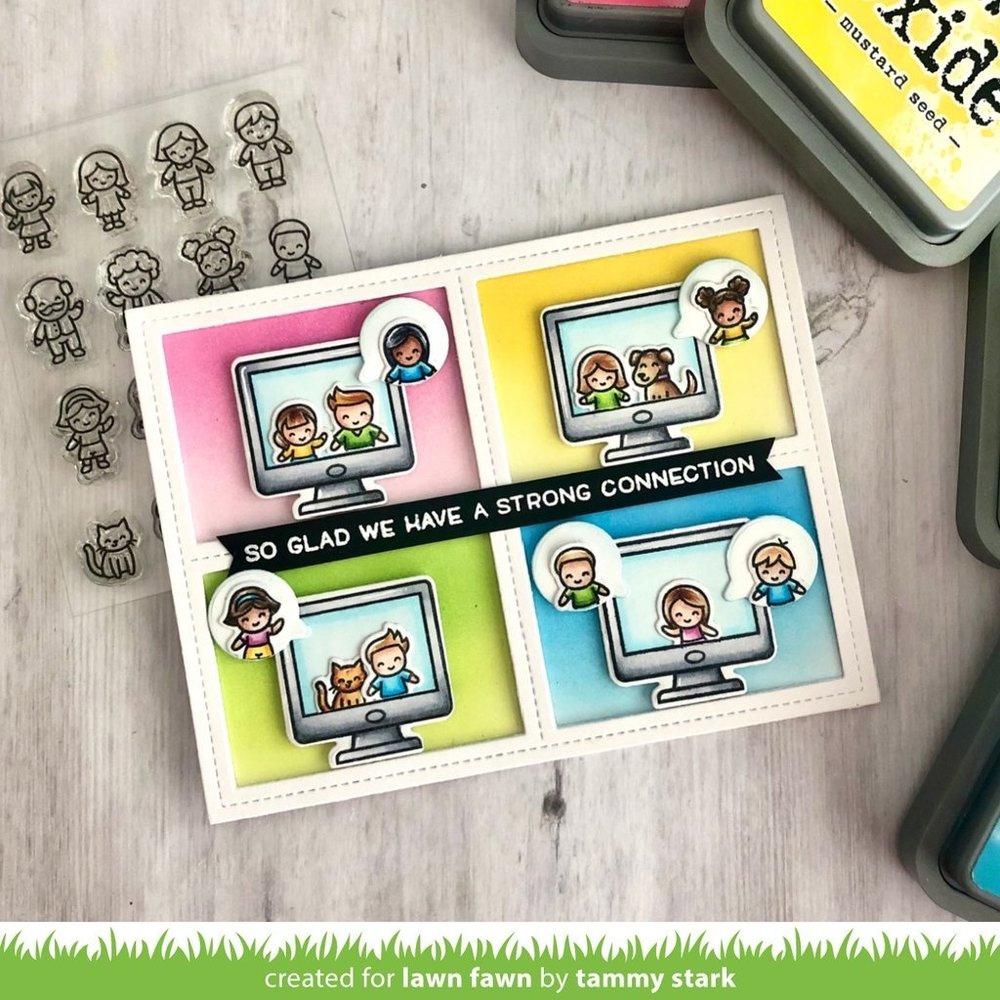 Lawn Fawn Virtual Friends Clear Stamps (LF2504)