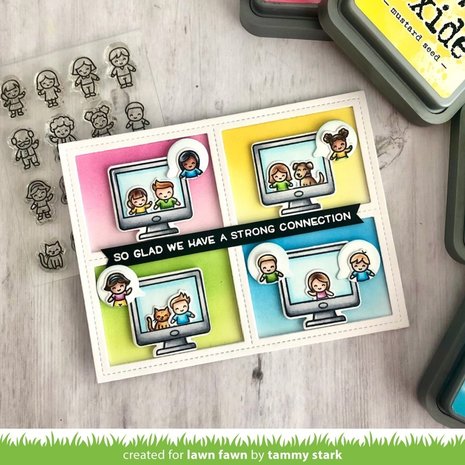 Lawn Fawn Virtual Friends Clear Stamps (LF2504)