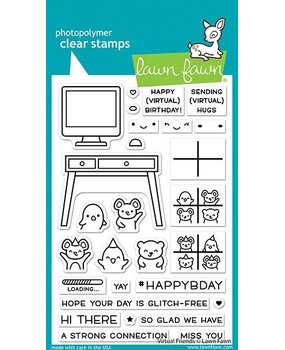 Lawn Fawn Virtual Friends Clear Stamps (LF2504)
