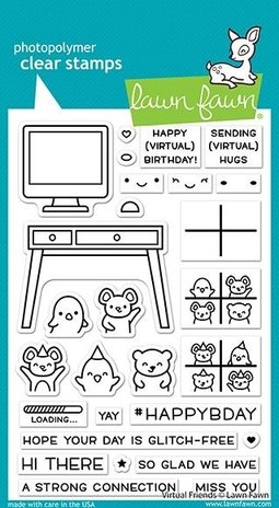 Lawn Fawn Virtual Friends Clear Stamps (LF2504)