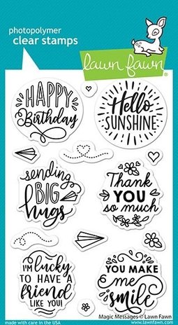Lawn Fawn Magic Messages Clear Stamps (LF2508)