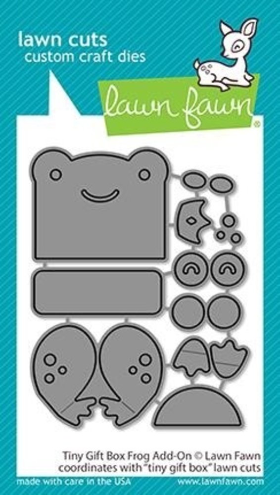 Lawn Fawn Tiny Gift Box Frog Add-On Dies (LF2525) Lawn Fawn Tiny Gift Box Frog Add-On Dies (LF2525)