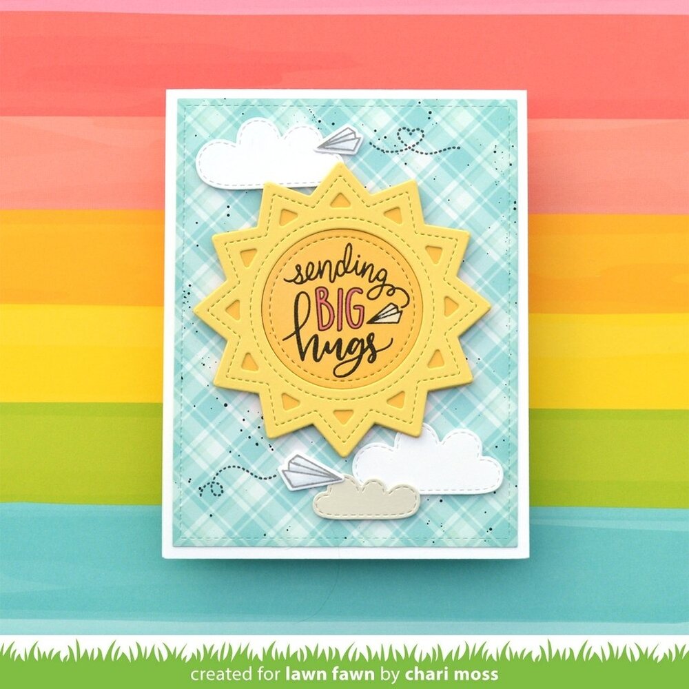 Lawn Fawn Outside In Stitched Sun Dies (LF2531)