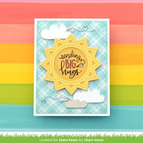 Lawn Fawn Outside In Stitched Sun Dies (LF2531)