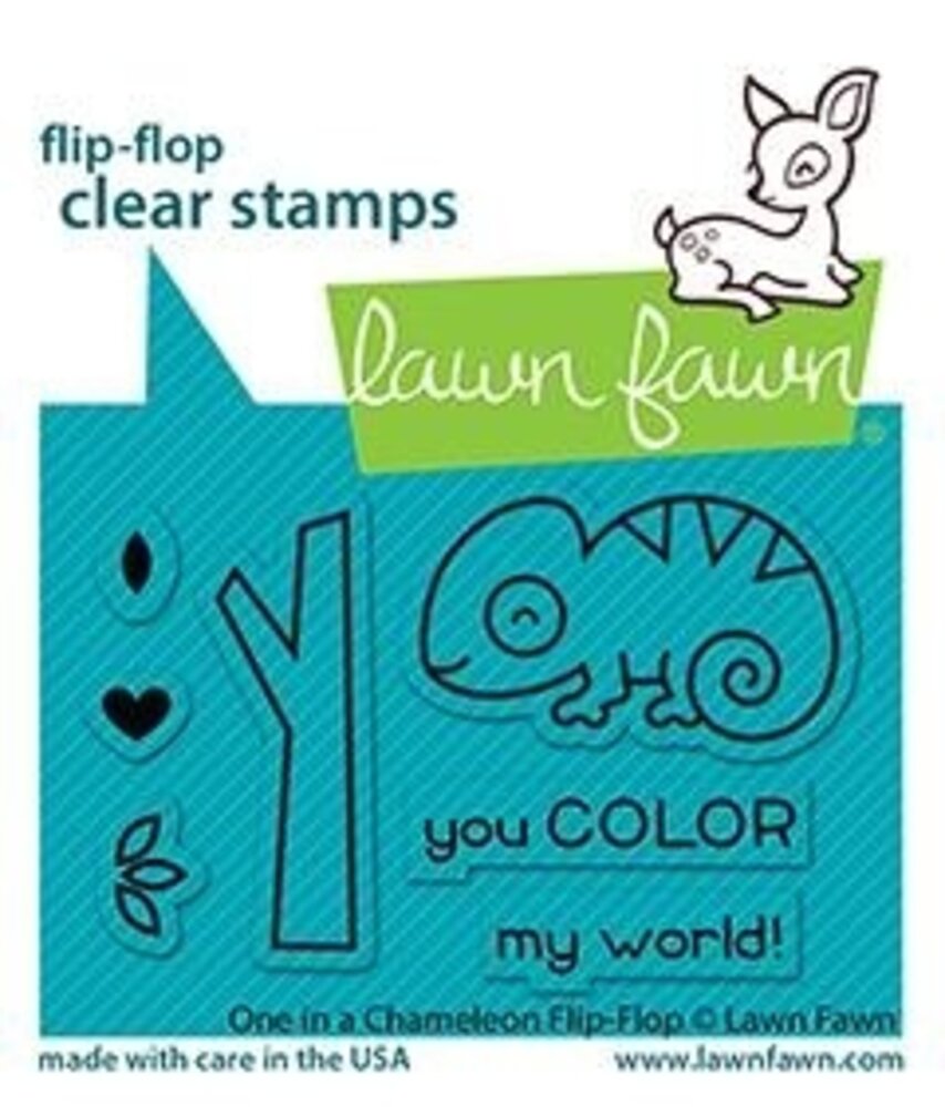 Lawn Fawn One in a Chameleon Flip-Flop Clear Stamps (LF2512) Lawn Fawn One in a Chameleon Flip-Flop Clear Stamps (LF2512)