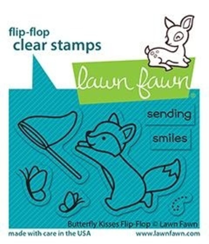 Lawn Fawn Butterfly Kisses Flip-Flop Clear Stamps (LF2516) Lawn Fawn Butterfly Kisses Flip-Flop Clear Stamps (LF2516)