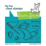 Lawn Fawn Butterfly Kisses Flip-Flop Clear Stamps (LF2516)