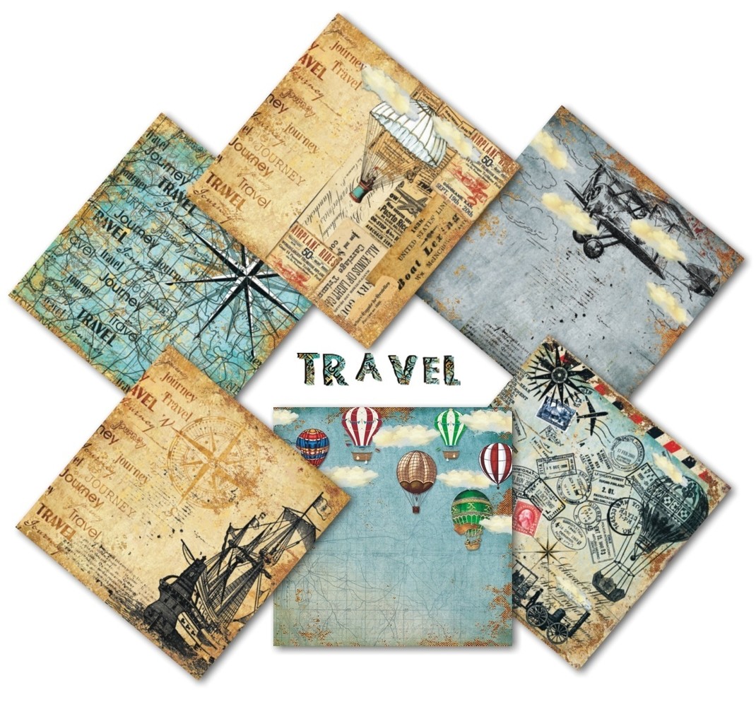 Decorer Travel 8x8 Inch Paper Pack (DECOR-B34-432)