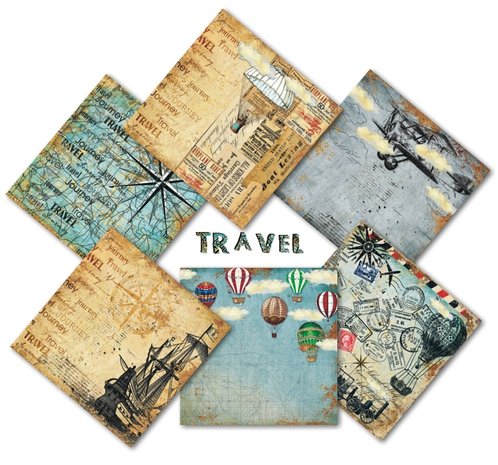 Decorer Travel 8x8 Inch Paper Pack (DECOR-B34-432)