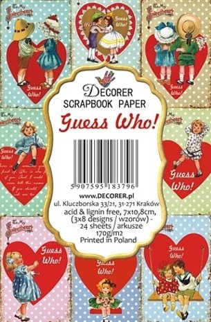 Decorer Guess Who Paper Pack (7x10,8cm) (M83)