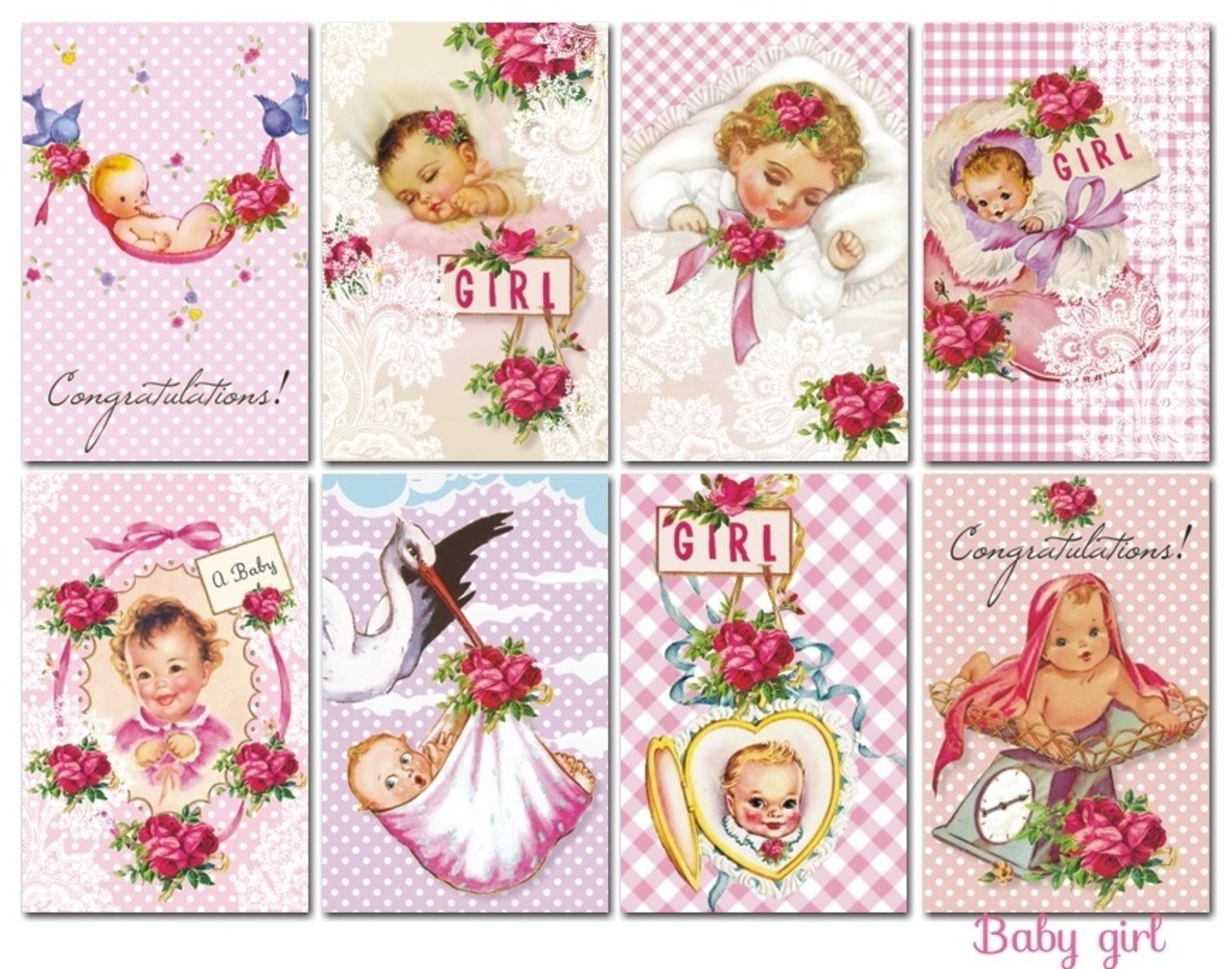 Decorer Baby Girl Paper Pack (7x10,8cm) (M87) Decorer Baby Girl Paper Pack (7x10,8cm) (M87)
