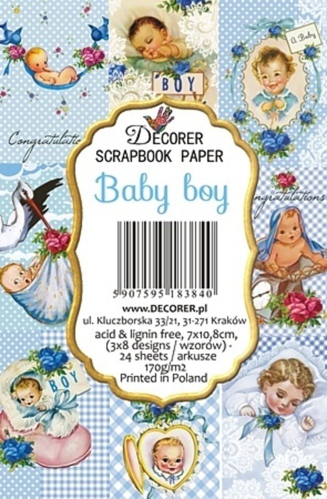 Decorer Baby Boy Paper Pack (7x10,8cm) (M88) Decorer Baby Boy Paper Pack (7x10,8cm) (M88)