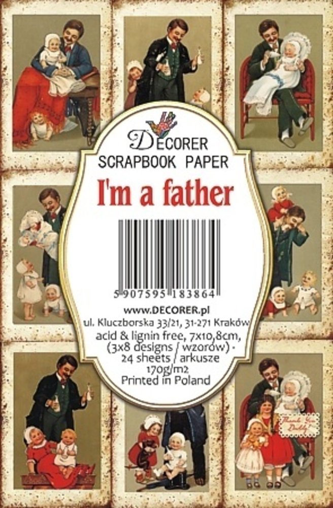 Decorer I'm a Father Paper Pack (7x10,8cm) (M90)