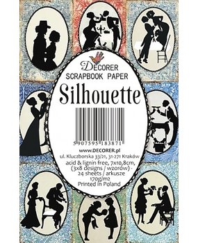 Decorer Silhouette Paper Pack (7x10,8cm) (M91) Decorer Silhouette Paper Pack (7x10,8cm) (M91)
