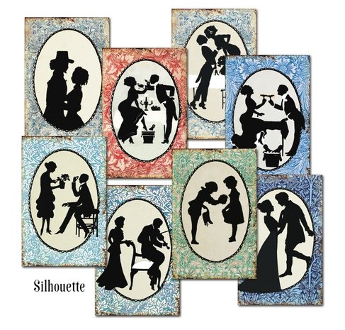 Decorer Silhouette Paper Pack (7x10,8cm) (M91) Decorer Silhouette Paper Pack (7x10,8cm) (M91)
