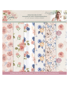 Crafter's Companion Rose Garden 12x12 Inch Vellum Pad (S-RGA-VELPAD12) Crafter's Companion Rose Garden 12x12 Inch Vellum Pad (S-RGA-VELPAD12)