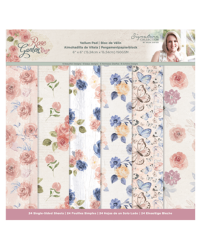 Crafter's Companion Rose Garden 6x6 Inch Vellum Pad (S-RGA-VELPAD6)