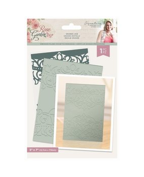 Crafter's Companion Rose Garden Grande Lace 5x7 Inch Embossing Folder (S-RGA-EF5-GL) Crafter's Companion Rose Garden Grande Lace 5x7 Inch Embossing Folder (S-RGA-EF5-GL)
