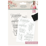 Crafter's Companion Rose Garden Happiness Blooms A6 Clear Stamp (S-RGA-STP-HAPB)
