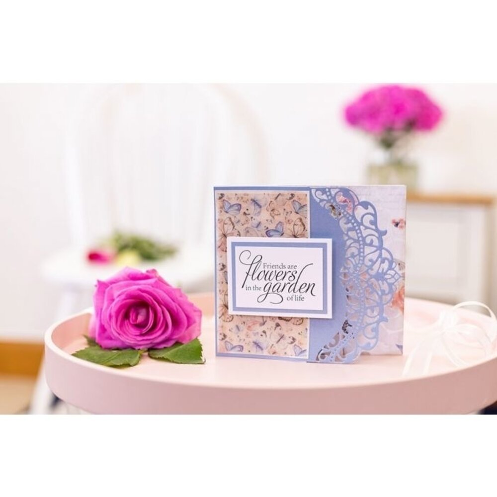 Crafter's Companion Rose Garden Happiness Blooms A6 Clear Stamp (S-RGA-STP-HAPB)