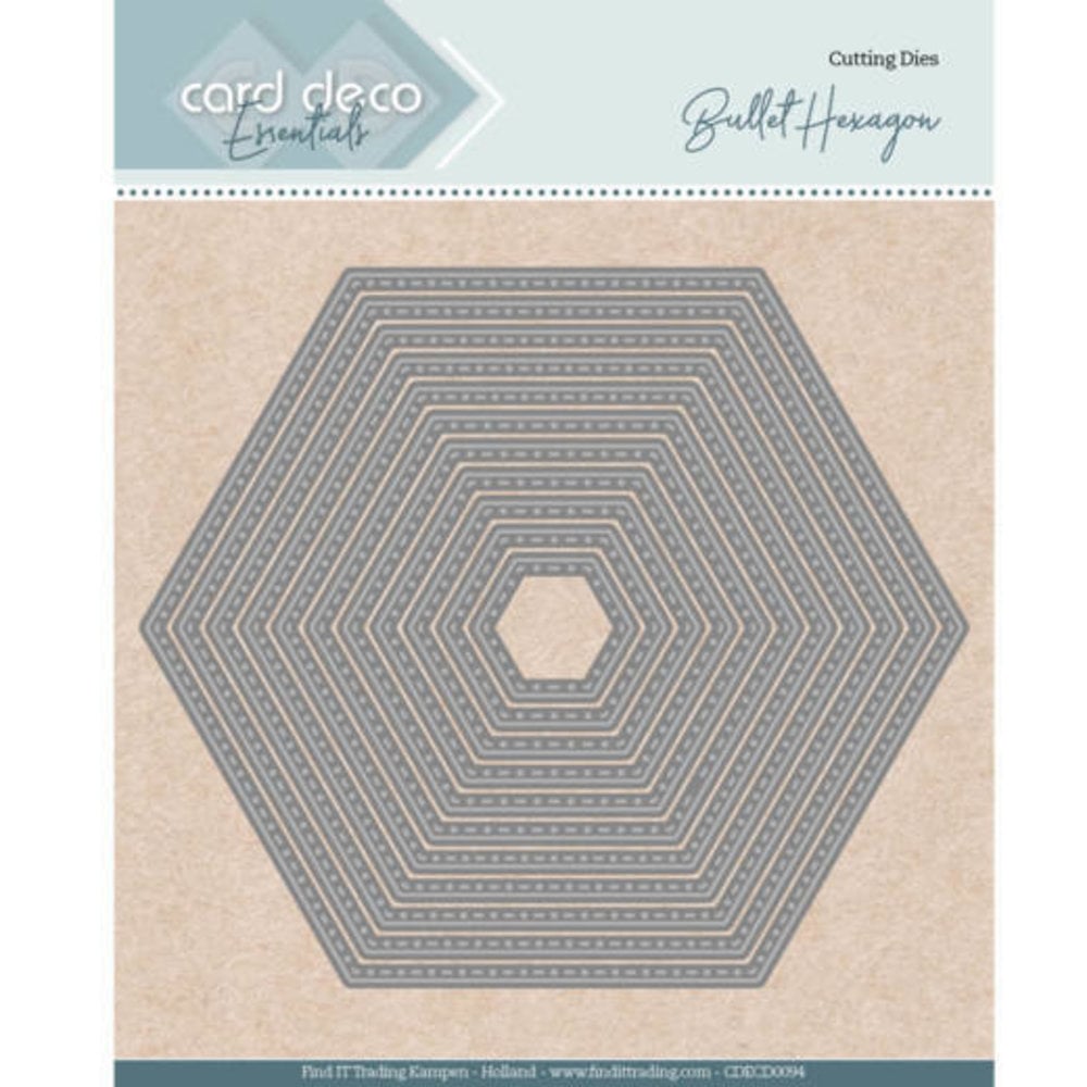 Card Deco Snijmal Nesting Bullet Hexagon (CDECD0094) Card Deco Snijmal Nesting Bullet Hexagon (CDECD0094)