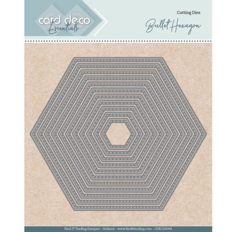 Card Deco Snijmal Nesting Bullet Hexagon (CDECD0094) Card Deco Snijmal Nesting Bullet Hexagon (CDECD0094)