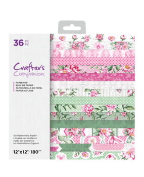 Crafter's Companion Quintessentially English 12x12 Inch Paper Pad (CC-PAD12-QUENG) Crafter's Companion Quintessentially English 12x12 Inch Paper Pad (CC-PAD12-QUENG)