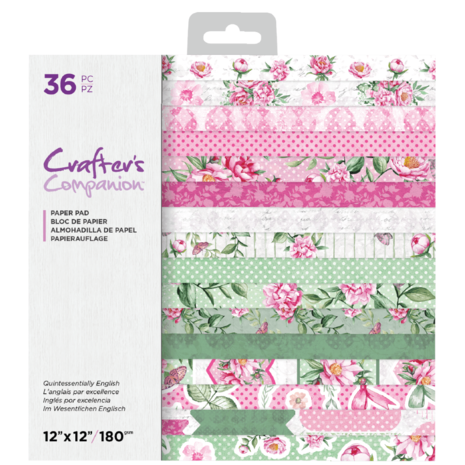 Crafter's Companion Quintessentially English 12x12 Inch Paper Pad (CC-PAD12-QUENG) Crafter's Companion Quintessentially English 12x12 Inch Paper Pad (CC-PAD12-QUENG)