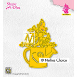 Nellie Snellen Snijmal Wateringcan with Flowers (SD197)*